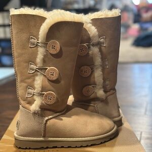 Kid’s Sand Bailey Button Boots